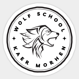 Wolf School - Kaer Morhen - White - Fantasy - Witcher Sticker